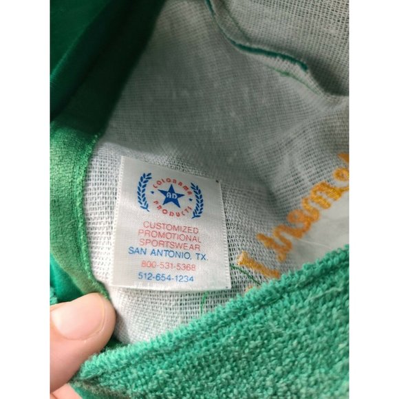 Vintage OTTO Hampton Cranes Inc Green strap-back Hat Rope Front - Picture 8 of 10